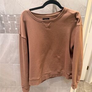 Quince Taupe Organic Cotton heavy weight Crewneck Sweatshirt
